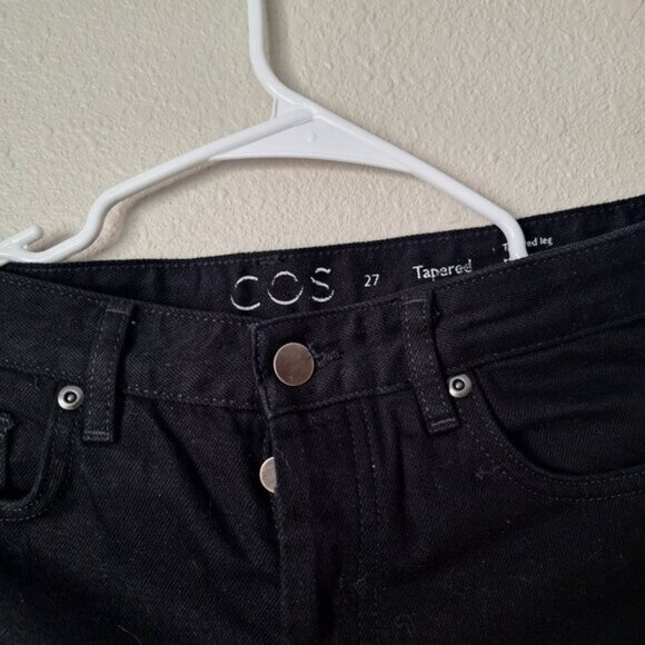 COS Womens Trousers Black Size 27 - Picture 2 of 8